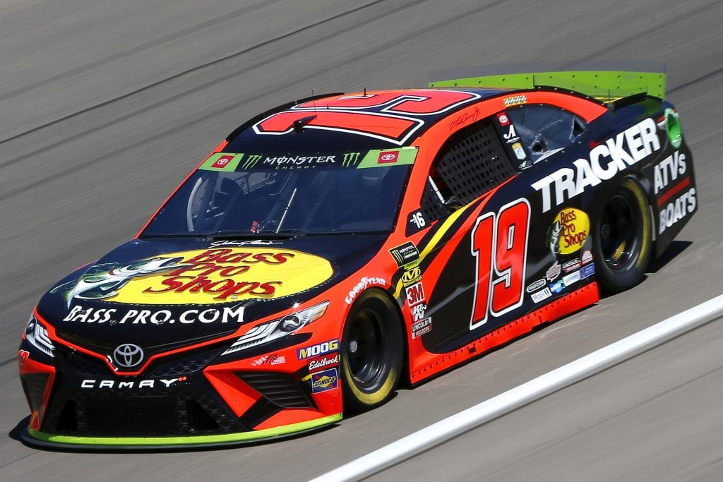 LAS VEGAS, NEVADA - SEPTEMBER 13: Martin Truex Jr., driver of the #19 Bass Pro Shops Toyota, drives during practice for the Monster Energy NASCAR Cup Series South Point 400 at Las Vegas Motor Speedway on September 13, 2019 in Las Vegas, Nevada. (Photo by Jonathan Ferrey/Getty Images) | Getty Images