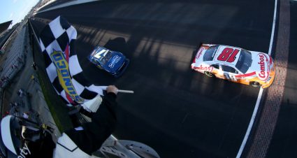 INDIANAPOLIS, INDIANA - SEPTEMBER 07: Kyle Busch, driver of the #18 Combos Toyota, wins the NASCAR Xfinity Series Indiana 250 at Indianapolis Motor Speedway on September 07, 2019 in Indianapolis, Indiana. (Photo by Matt Sullivan/Getty Images) | Getty Images