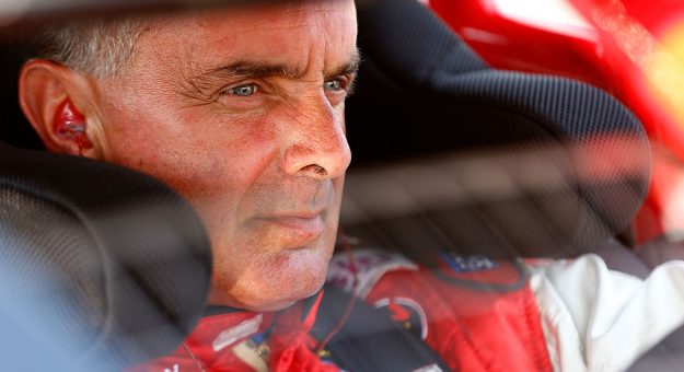 LOUDON, NH - JULY 13:  Mike Stefanik, driver of the #66 Canto & Sons Pvng/Robert B. Our Co. Ford, sits in his car during qualifying for the NASCAR Whelen Modified Tour Town Fair Tire 100 at New Hampshire Motor Speedway on July 13, 2012 in Loudon, New Hampshire.  (Photo by Jared Wickerham/Getty Images for NASCAR) | Getty Images