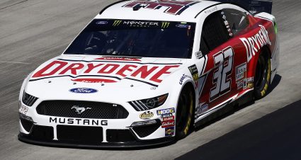 DOVER, DELAWARE - OCTOBER 04: Corey LaJoie, driver of the #32 Drydene Ford, drives during practice for the Monster Energy NASCAR Cup Series Drydene 400 at Dover International Speedway on October 04, 2019 in Dover, Delaware. (Photo by Jeff Zelevansky/Getty Images)