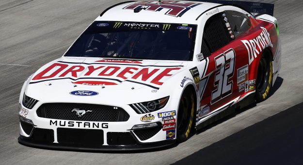 DOVER, DELAWARE - OCTOBER 04: Corey LaJoie, driver of the #32 Drydene Ford, drives during practice for the Monster Energy NASCAR Cup Series Drydene 400 at Dover International Speedway on October 04, 2019 in Dover, Delaware. (Photo by Jeff Zelevansky/Getty Images)