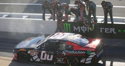 DOVER, DELAWARE - OCTOBER 05: Cole Custer, driver of the #00 Production Alliance Group Ford, celebrates with a burnout after winning the NASCAR Xfinity Series Use Your Melon Drive Sober 200 at Dover International Speedway on October 05, 2019 in Dover, Delaware. (Photo by Chris Trotman/Getty Images) | Getty Images