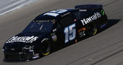 KANSAS CITY, KANSAS - OCTOBER 18: Ross Chastain, driver of the #15 Harrah's North Kansas City Chevrolet, practices for the Monster Energy NASCAR Cup Series Hollywood Casino 400 at Kansas Speedway on October 18, 2019 in Kansas City, Kansas. (Photo by Jonathan Ferrey/Getty Images) | Getty Images