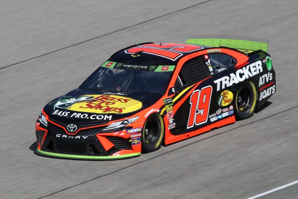 HOMESTEAD, FLORIDA - NOVEMBER 16: Martin Truex Jr., driver of the #19 Bass Pro Shops Toyota, drives during practice for the Monster Energy NASCAR Cup Series Ford EcoBoost 400 at Homestead-Miami Speedway on November 16, 2019 in Homestead, Florida. (Photo by Chris Graythen/Getty Images) | Getty Images