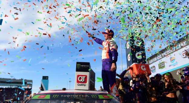 Visit Denny Hamlin finds redemption with Playoff victory at ISM Raceway page