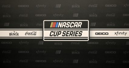 NASHVILLE, TENNESSEE - DECEMBER 05: A view of the new NASCAR Cup Series logo with Premier Partners Busch Beer, Coca-Cola, GEICO and Xfinity on December 05, 2019 in Nashville, Tennessee. (Photo by Chris Graythen/Getty Images) | Getty Images