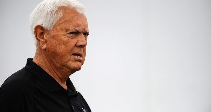 GREENVILLE, SC - SEPTEMBER 05:  NASCAR Hall of Fame member Junior Johnson stands in the garage area, prior to the NASCAR K&N Series Kevin Whitaker 140, held at Greenville Pickens Speedway on September 5, 2011 in Greenville, South Carolina. The event was postponed due to weather and re-scheduled for September 10th.  (Photo by Jason Smith/Getty Images for NASCAR) | Getty Images