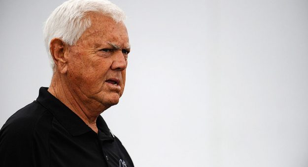 GREENVILLE, SC - SEPTEMBER 05:  NASCAR Hall of Fame member Junior Johnson stands in the garage area, prior to the NASCAR K&N Series Kevin Whitaker 140, held at Greenville Pickens Speedway on September 5, 2011 in Greenville, South Carolina. The event was postponed due to weather and re-scheduled for September 10th.  (Photo by Jason Smith/Getty Images for NASCAR) | Getty Images