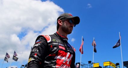 LOUDON, NEW HAMPSHIRE - JULY 19: Daniel Suarez, driver of the #41 Haas Automation Ford, walks through the garage area during practice for the Monster Energy NASCAR Cup Series Foxwoods Resort Casino 301 at New Hampshire Motor Speedway on July 19, 2019 in Loudon, New Hampshire. (Photo by Jared C. Tilton/Getty Images) | Getty Images