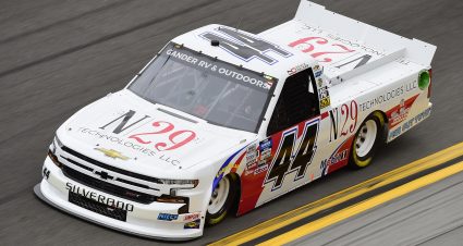 DAYTONA BEACH, FLORIDA - FEBRUARY 14: Natalie Decker, driver of the #44 N29 Technologies LLC Chevrolet, qualifies for the NASCAR Gander RV & Outdoors Truck Series NextEra Energy 250 at Daytona International Speedway on February 14, 2020 in Daytona Beach, Florida. (Photo by Jared C. Tilton/Getty Images) | Getty Images