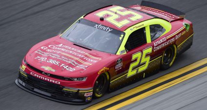 DAYTONA BEACH, FLORIDA - FEBRUARY 14: Chris Cockrum, driver of the #25 Advanced Communications Group Chevrolet, practices for the NASCAR Xfinity Series NASCAR Racing Experience 300 at Daytona International Speedway on February 14, 2020 in Daytona Beach, Florida. (Photo by Jared C. Tilton/Getty Images) | Getty Images