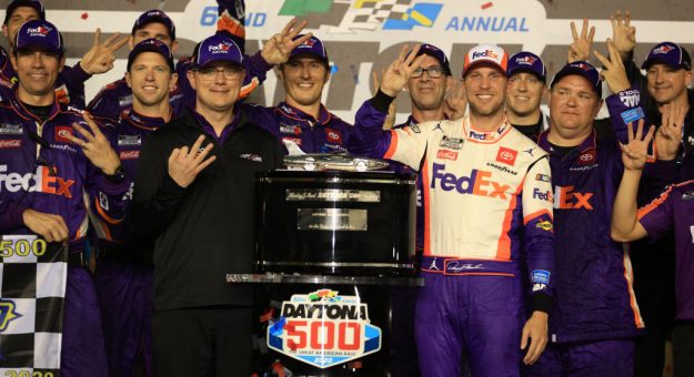 Visit Denny Hamlin edges Ryan Blaney in Daytona 500; Ryan Newman hospitalized after wreck page