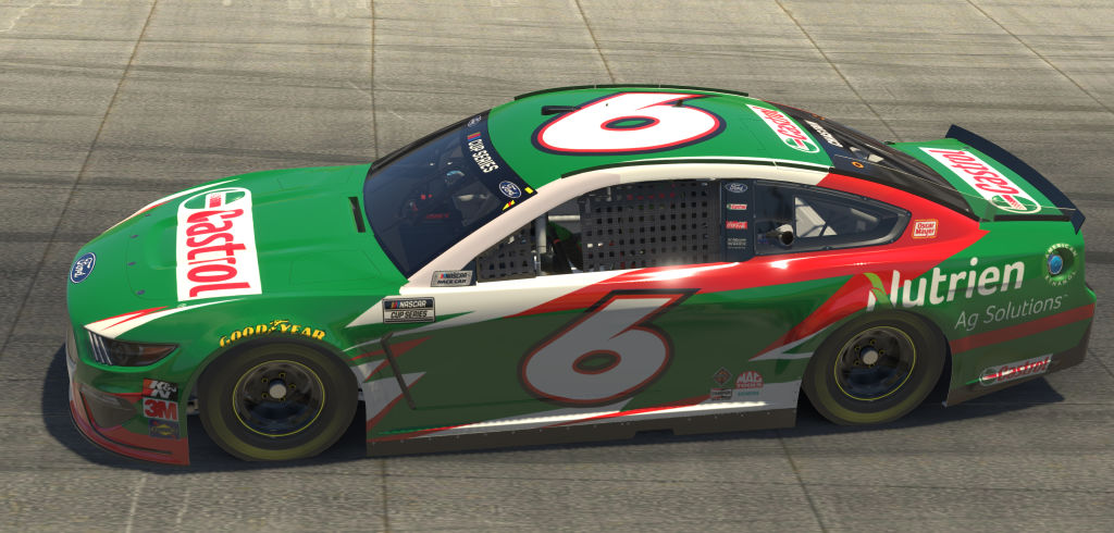 DOVER, DELAWARE - MAY 03: (EDITORIAL USE ONLY) (Editors note: This image was computer generated in-game) Ross Chastain, driver of the #6 Castrol Ford, races during the eNASCAR iRacing Pro Invitational Series Finish Line 150 at virtual Dover International Speedway on May 03, 2020 in Dover, Delaware. (Photo by Chris Graythen/Getty Images) | Getty Images
