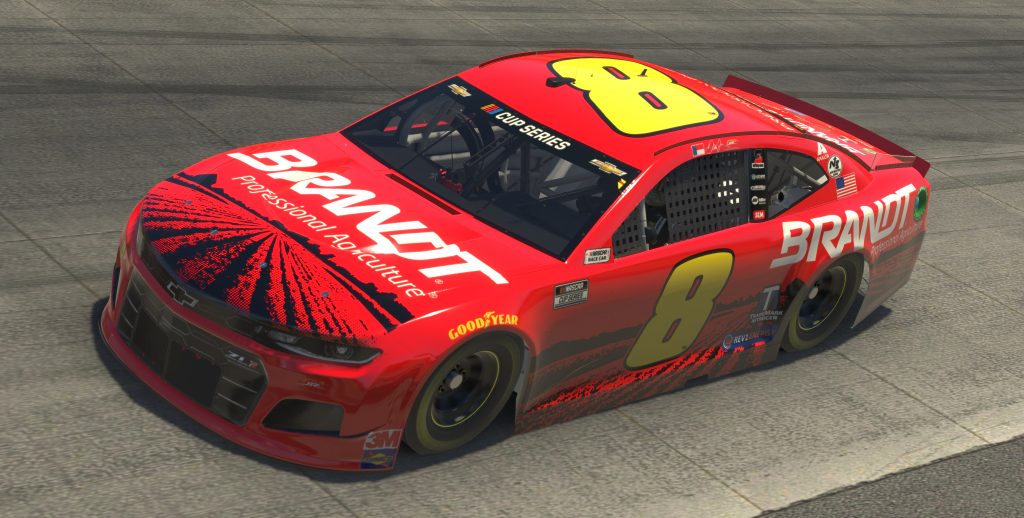 DOVER, DELAWARE - MAY 03: (EDITORIAL USE ONLY) (Editors note: This image was computer generated in-game) Dale Earnhardt Jr., driver of the #8 Brandt Chevrolet, races during the eNASCAR iRacing Pro Invitational Series Finish Line 150 at virtual Dover International Speedway on May 03, 2020 in Dover, Delaware. (Photo by Chris Graythen/Getty Images) | Getty Images