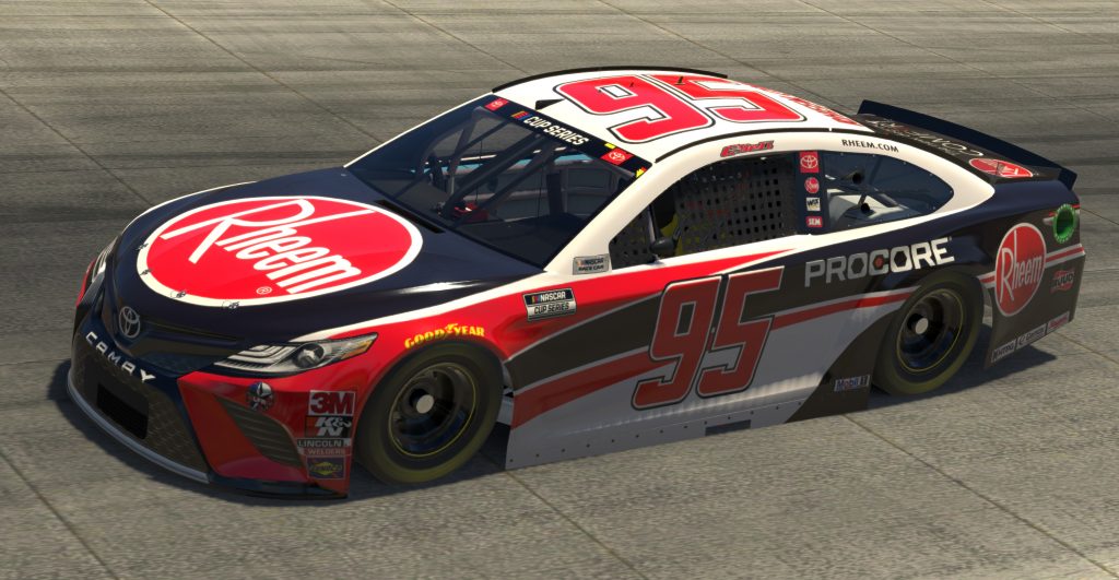 DOVER, DELAWARE - MAY 03: (EDITORIAL USE ONLY) (Editors note: This image was computer generated in-game) Christopher Bell, driver of the #95 Rheem Chevrolet, races during the eNASCAR iRacing Pro Invitational Series Finish Line 150 at virtual Dover International Speedway on May 03, 2020 in Dover, Delaware. (Photo by Chris Graythen/Getty Images) | Getty Images