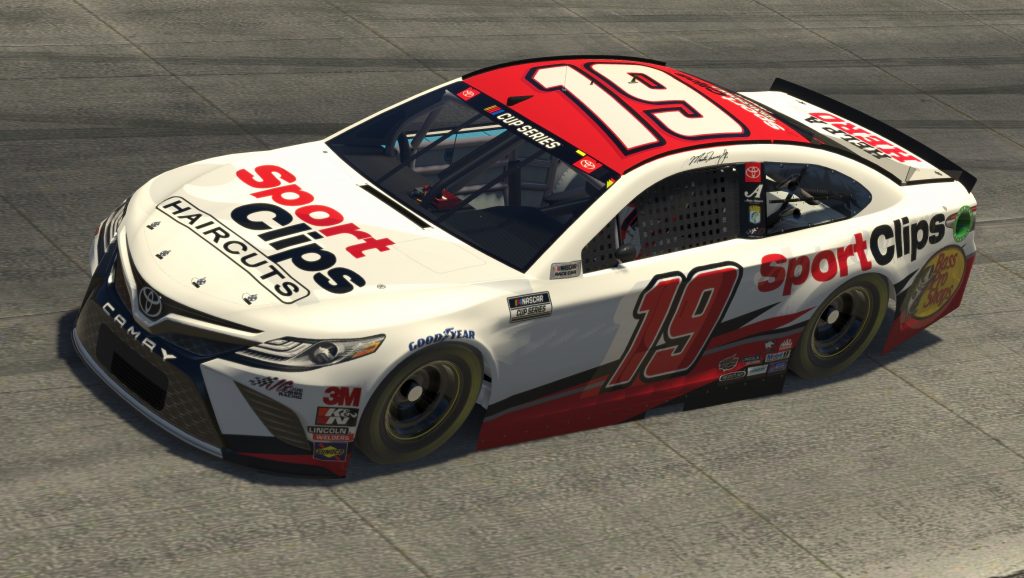 DOVER, DELAWARE - MAY 03: (EDITORIAL USE ONLY) (Editors note: This image was computer generated in-game) Bobby Labonte, driver of the #19 SportClips Toyota, races during the eNASCAR iRacing Pro Invitational Series Finish Line 150 at virtual Dover International Speedway on May 03, 2020 in Dover, Delaware. (Photo by Chris Graythen/Getty Images) | Getty Images