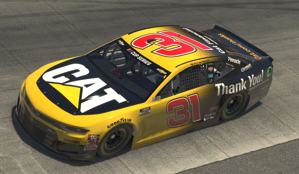 DOVER, DELAWARE - MAY 03: (EDITORIAL USE ONLY) (Editors note: This image was computer generated in-game) Tyler Reddick, driver of the #31 Caterpillar Chevrolet, during the eNASCAR iRacing Pro Invitational Series Finish Line 150 at virtual Dover International Speedway on May 03, 2020 in Dover, Delaware. (Photo by Chris Graythen/Getty Images) | Getty Images