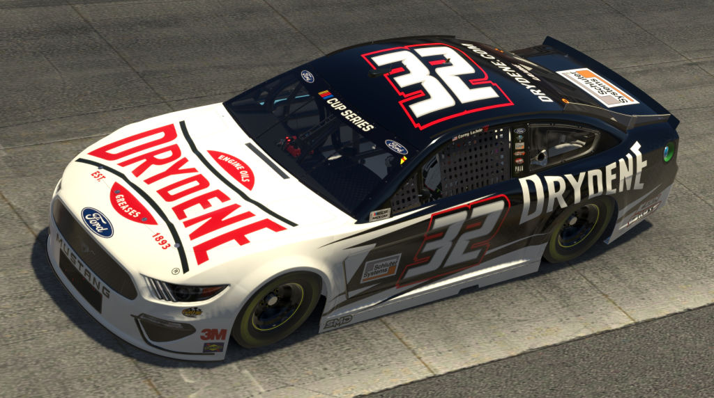 DOVER, DELAWARE - MAY 03: (EDITORIAL USE ONLY) (Editors note: This image was computer generated in-game) Corey LaJoie, driver of the #32 Drydene Fordduring the eNASCAR iRacing Pro Invitational Series Finish Line 150 at virtual Dover International Speedway on May 03, 2020 in Dover, Delaware. (Photo by Chris Graythen/Getty Images) | Getty Images
