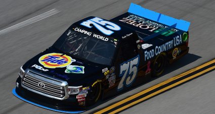 TALLADEGA, AL - OCTOBER 13:  Parker Kligerman, driver of the #75 Food Country USA/Lopez Wealth Mgmt Toyota, practices for the NASCAR Camping World Truck Series Fred's 250 at Talladega Superspeedway on October 13, 2017 in Talladega, Alabama.  (Photo by Jared C. Tilton/Getty Images) | Getty Images