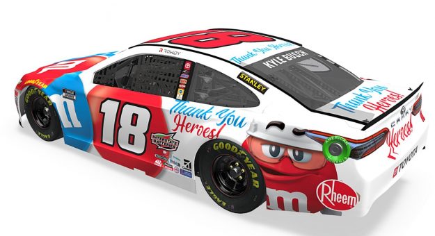 Visit Special M&M’S Thank You Heroes scheme for Kyle Busch at Darlington Raceway page