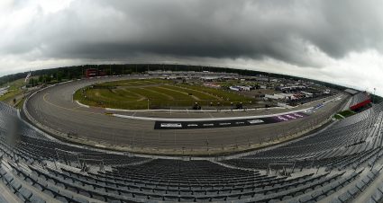 DARLINGTON, SOUTH CAROLINA - MAY 19: A general view of empty  stands without fans due to the ongoing Coronavirus (COVID-19) pandemic prior to the NASCAR Xfinity Series Toyota 200 at Darlington Raceway on May 19, 2020 in Darlington, South Carolina. (Photo by Jared C. Tilton/Getty Images) | Getty Images