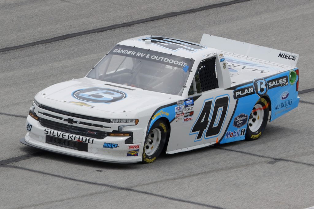HAMPTON, GEORGIA - JUNE 06: Ryan Truex, driver of the #40 Plan B Sales Chevrolet, drives during the NASCAR Gander Outdoors Truck Series Vet Tix Camping World 200 at Atlanta Motor Speedway on June 06, 2020 in Hampton, Georgia. (Photo by Chris Graythen/Getty Images) | Getty Images