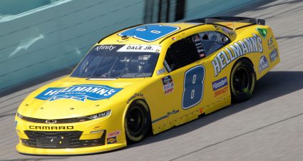 HOMESTEAD, FLORIDA - JUNE 13: Dale Earnhardt Jr., driver of the #8 Hellmann's Chevrolet, races during the NASCAR Xfinity Series Hooters 250 at Homestead-Miami Speedway on June 13, 2020 in Homestead, Florida. (Photo by Chris Graythen/Getty Images) | Getty Images