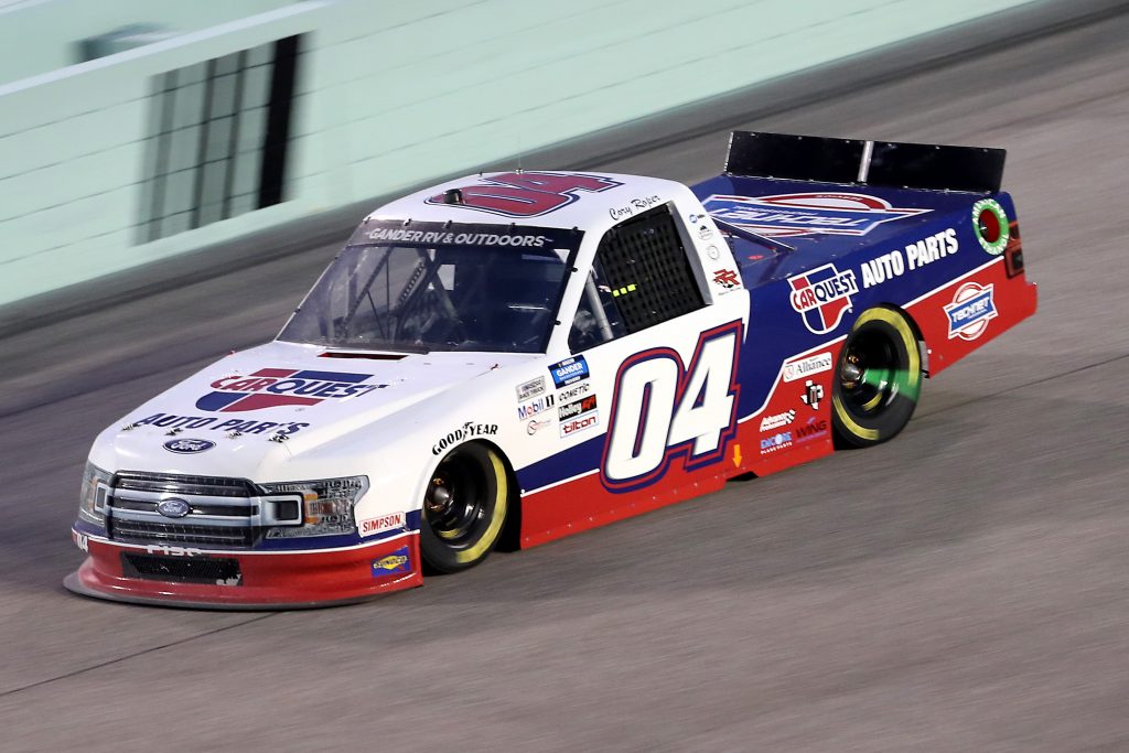 HOMESTEAD, FLORIDA - JUNE 13: Cory Roper, driver of the #04 CarQuest Ford, races during the NASCAR Gander RV & Outdoors Truck Series Baptist Health 200 at Homestead-Miami Speedway on June 13, 2020 in Homestead, Florida. (Photo by Chris Graythen/Getty Images) | Getty Images