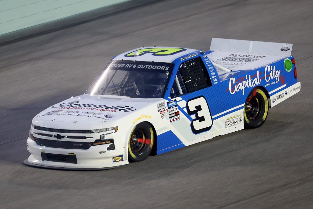 HOMESTEAD, FLORIDA - JUNE 13: Jordan Anderson, driver of the #3 Bommarito.com/Lucas Oil Chevrolet, races during the NASCAR Gander RV & Outdoors Truck Series Baptist Health 200 at Homestead-Miami Speedway on June 13, 2020 in Homestead, Florida. (Photo by Chris Graythen/Getty Images) | Getty Images