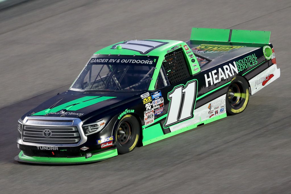 HOMESTEAD, FLORIDA - JUNE 13: Spencer Davis, driver of the #11 Toyota, races during the NASCAR Gander RV & Outdoors Truck Series Baptist Health 200 at Homestead-Miami Speedway on June 13, 2020 in Homestead, Florida. (Photo by Chris Graythen/Getty Images) | Getty Images