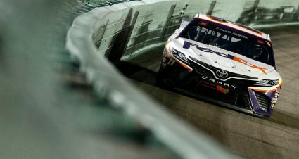 HOMESTEAD, FLORIDA - JUNE 14: Denny Hamlin, driver of the #11 Toyota, drives during the NASCAR Cup Series Dixie Vodka 400 at Homestead-Miami Speedway on June 14, 2020 in Homestead, Florida. (Photo by Michael Reaves/Getty Images) | Getty Images