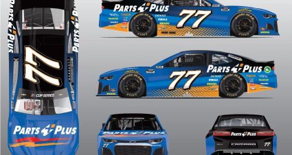 Justin Haley’s 2020 #77 Parts Plus Chevrolet paint scheme.