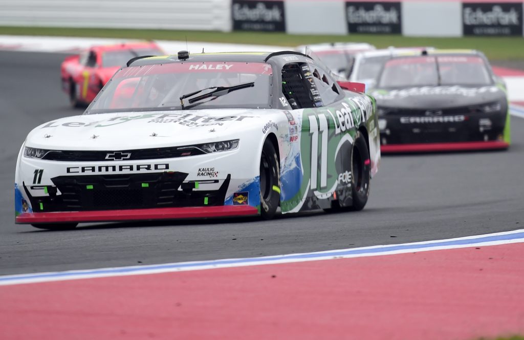CONCORD, NORTH CAROLINA - OCTOBER 10: Justin Haley, driver of the #11 LeafFilter Gutter Protection Chevrolet, drives during the NASCAR Xfinity Series Drive for the Cure 250 presented by Blue Cross Blue Shield of North Carolina at Charlotte Motor Speedway on October 10, 2020 in Concord, North Carolina. (Photo by Jared C. Tilton/Getty Images) | Getty Images