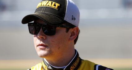DAYTONA BEACH, FLORIDA - FEBRUARY 09:  Erik Jones, driver of the #20 DEWALT Toyota, stands on the grid during qualifying for the NASCAR Cup Series 62nd Annual Daytona 500 at Daytona International Speedway on February 09, 2020 in Daytona Beach, Florida. (Photo by Brian Lawdermilk/Getty Images) | Getty Images