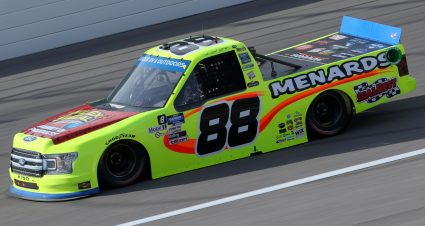 KANSAS CITY, KANSAS - OCTOBER 17: Matt Crafton, driver of the #88 Ford, drives during the NASCAR Gander RV & Outdoors Truck Series Clean Harbors 200at Kansas Speedway on October 17, 2020 in Kansas City, Kansas. (Photo by Chris Graythen/Getty Images) | Getty Images