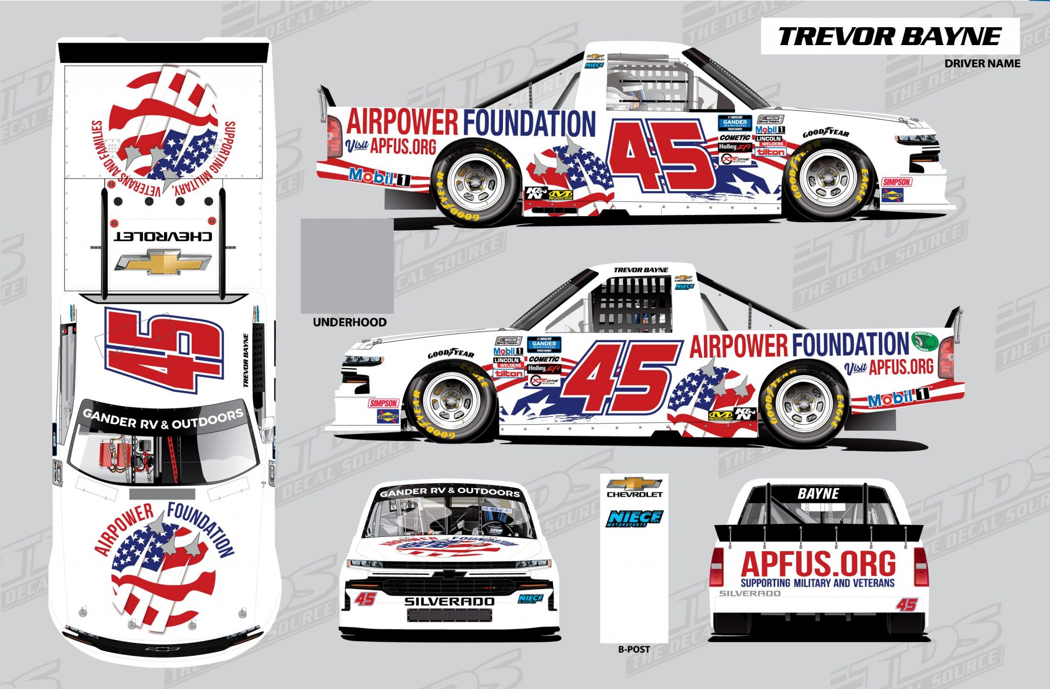 2020 #45 Niece Motorsports - Jayski's NASCAR Silly Season Site