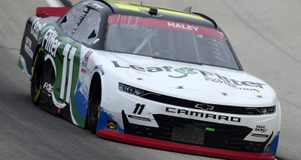 FORT WORTH, TEXAS - OCTOBER 24: Justin Haley, driver of the #11 LeafFilter Gutter Protection Chevrolet, drives during the NASCAR Xfinity Series O'Reilly Auto Parts 300 at Texas Motor Speedway on October 24, 2020 in Fort Worth, Texas. (Photo by Jared C. Tilton/Getty Images) | Getty Images