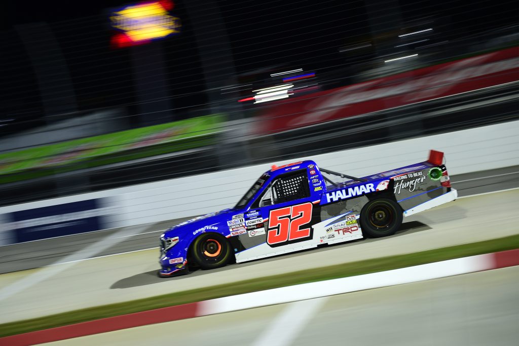 MARTINSVILLE, VIRGINIA - OCTOBER 30: Stewart Friesen, driver of the #52 Halmar Racing To Beat Hunger Toyota, drives during the NASCAR Gander RV & Outdoors Truck Series NASCAR Hall of Fame 200 at Martinsville Speedway on October 30, 2020 in Martinsville, Virginia. (Photo by Jared C. Tilton/Getty Images) | Getty Images