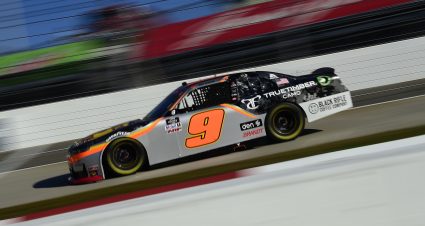 Noah Gragson’s 2020 #9 Bass Pro Shops / TrueTimber Camo Chevrolet paint scheme.
