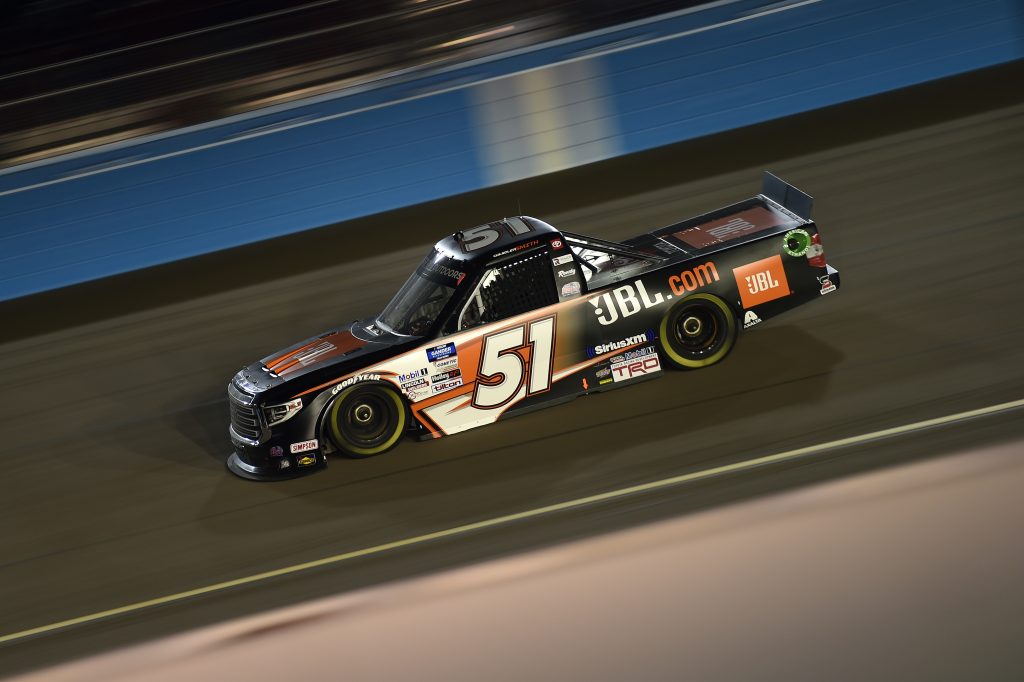 AVONDALE, ARIZONA - NOVEMBER 06: Chandler Smith, driver of the #51 JBL Toyota, drives during the NASCAR Gander RV & Outdoors Truck Series Lucas Oil 150 at Phoenix Raceway on November 06, 2020 in Avondale, Arizona. (Photo by Jared C. Tilton/Getty Images) | Getty Images