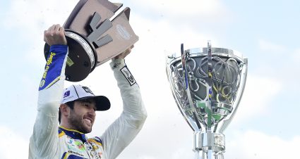 AVONDALE, ARIZONA - NOVEMBER 08: Chase Elliott, driver of the #9 NAPA Auto Parts Chevrolet, celebrates in victory lane after winning the NASCAR Cup Series Season Finale 500 and the 2020 NASCAR Cup Series Championship at Phoenix Raceway on November 08, 2020 in Avondale, Arizona. (Photo by Jared C. Tilton/Getty Images) | Getty Images