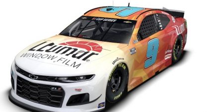 Chase Elliott’s 2021 #9 Llumar Chevrolet paint scheme.