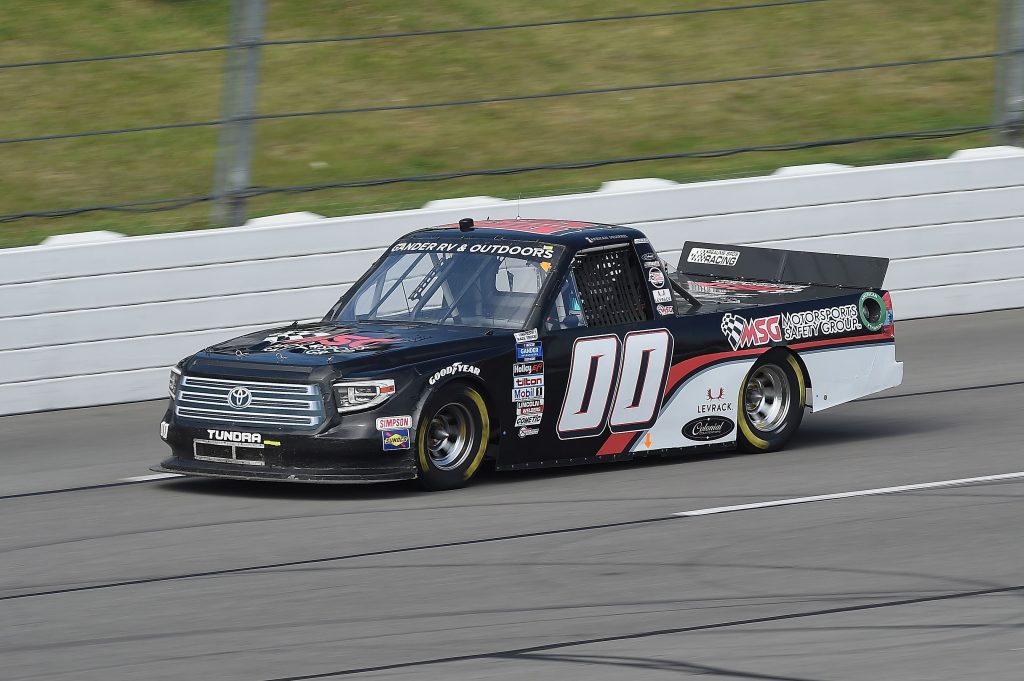 LONG POND, PENNSYLVANIA - JUNE 28: Josh Reaume, driver of the #00 Toyota, drives during the NASCAR Gander RV & Outdoors Truck Series Pocono Organics 150 to benefit Farm Aid at Pocono Raceway on June 28, 2020 in Long Pond, Pennsylvania. (Photo by Jared C. Tilton/Getty Images) | Getty Images