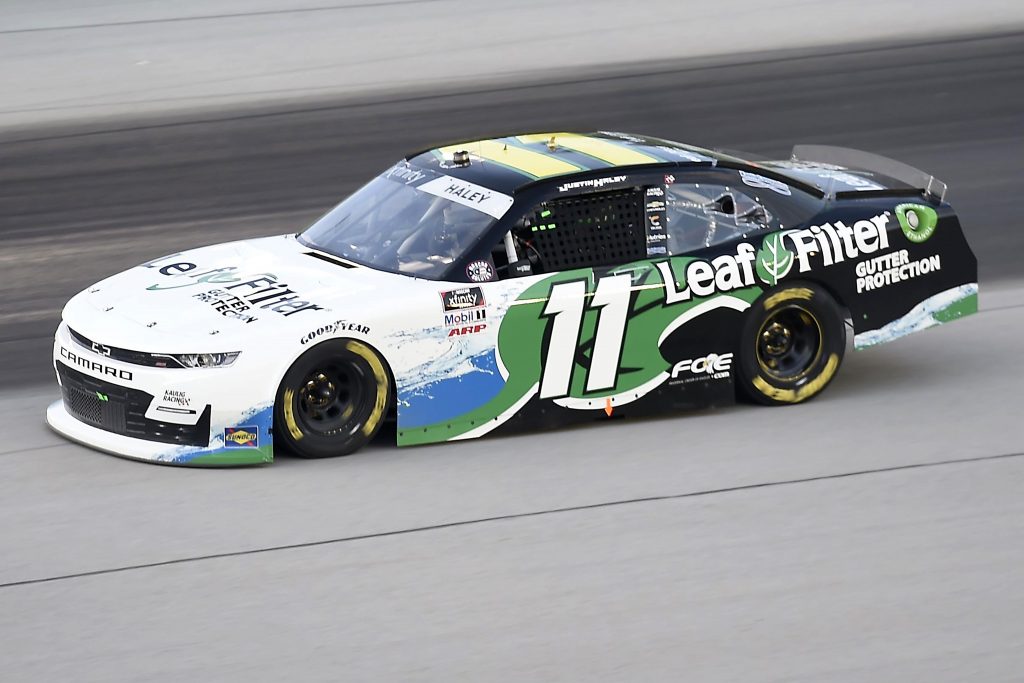SPARTA, KENTUCKY - JULY 09: Justin Haley, driver of the #11 LeafFilter Gutter Protection Chevrolet, drives during the NASCAR Xfinity Series Shady Rays 200 at Kentucky Speedway on July 09, 2020 in Sparta, Kentucky. (Photo by Jared C. Tilton/Getty Images) | Getty Images