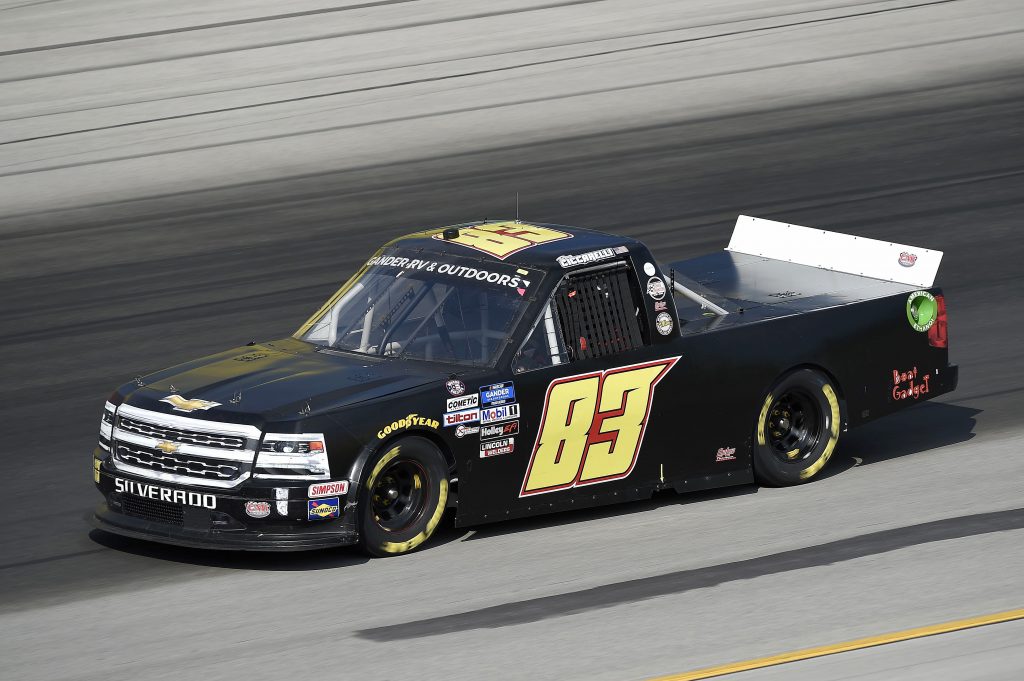 SPARTA, KENTUCKY - JULY 11: Ray Ciccarelli, driver of the #83 CMI Motorsports Chevrolet, drives during the NASCAR Gander RV & Outdoors Truck Series Buckle Up In Your Truck 225 at Kentucky Speedway on July 11, 2020 in Sparta, Kentucky. (Photo by Jared C. Tilton/Getty Images) | Getty Images