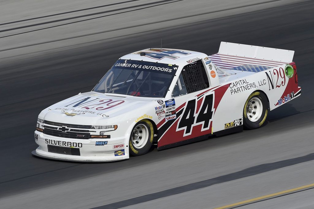 SPARTA, KENTUCKY - JULY 11: Natalie Decker, driver of the #44 N29 Capital Partners Chevrolet, drives during the NASCAR Gander RV & Outdoors Truck Series Buckle Up In Your Truck 225 at Kentucky Speedway on July 11, 2020 in Sparta, Kentucky. (Photo by Jared C. Tilton/Getty Images) | Getty Images