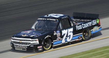 SPARTA, KENTUCKY - JULY 11: Parker Kligerman, driver of the #75 Food Country USA/UTZ Chips Chevrolet, drives during the NASCAR Gander RV & Outdoors Truck Series Buckle Up In Your Truck 225 at Kentucky Speedway on July 11, 2020 in Sparta, Kentucky. (Photo by Jared C. Tilton/Getty Images) | Getty Images