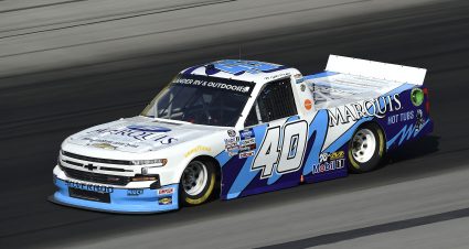 SPARTA, KENTUCKY - JULY 11: Ryan Truex, driver of the #40 Marquis Chevrolet, drives during the NASCAR Gander RV & Outdoors Truck Series Buckle Up In Your Truck 225 at Kentucky Speedway on July 11, 2020 in Sparta, Kentucky. (Photo by Jared C. Tilton/Getty Images) | Getty Images