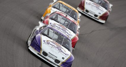 FORT WORTH, TX - APRIL 7:  Mark Martin #6 leads the pack during the Crown Royal IROC Series at the Texas Motor Speedway on April 7, 2006 in Fort Worth, Texas.  (Photo by Matthew Stockman/Getty Images for NASCAR) | Getty Images