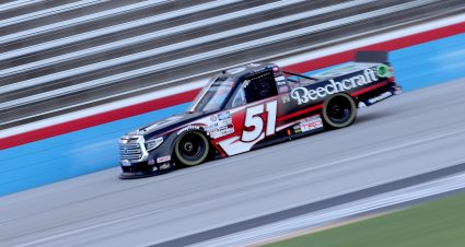 FORT WORTH, TEXAS - JULY 18: Kyle Busch, driver of the #51 Cessna Toyota, races during the NASCAR Gander RV & Outdoors Truck Series Vankor 350 at Texas Motor Speedway on July 18, 2020 in Fort Worth, Texas. (Photo by Chris Graythen/Getty Images) | Getty Images